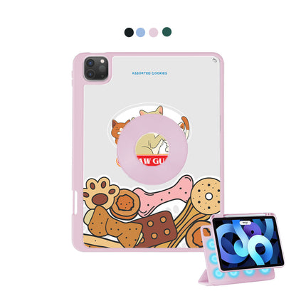 iPad Detachable Flip Cover - Pawguan Cat