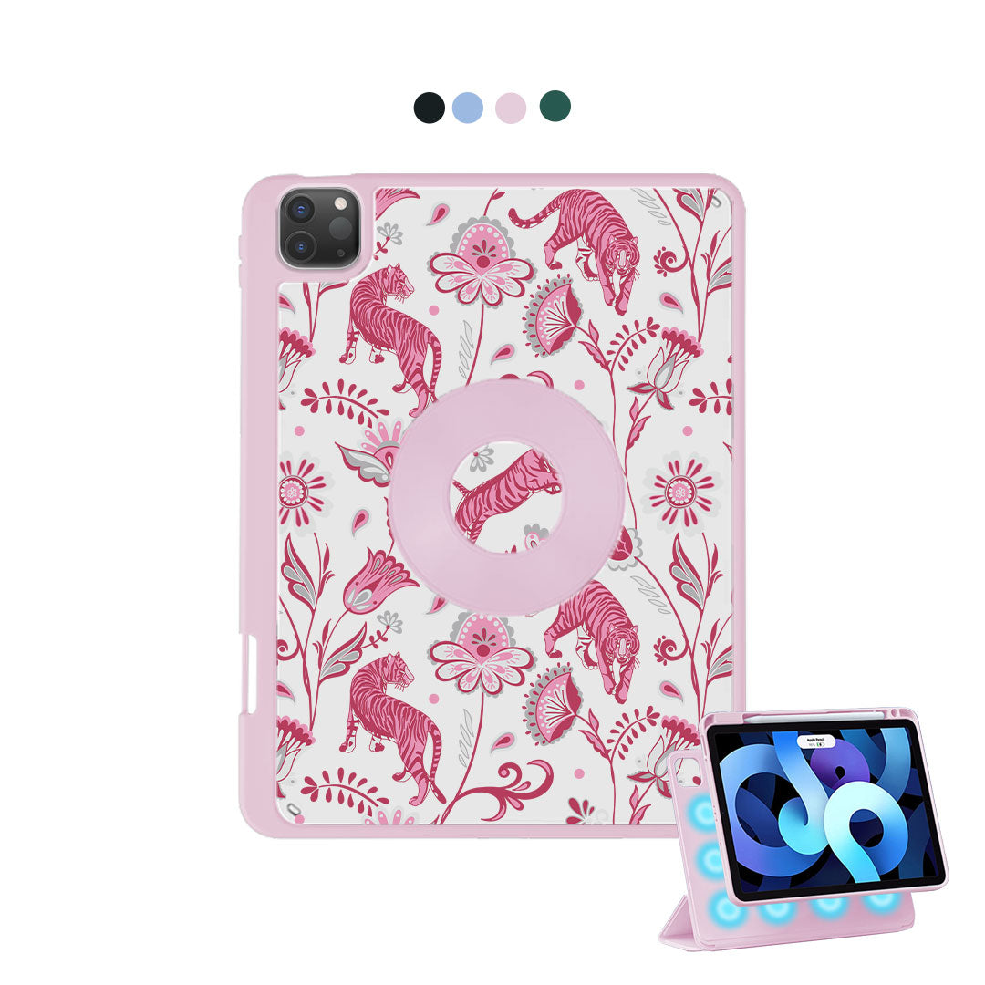 iPad Detachable Flip Cover - Tiger & Floral 7.0