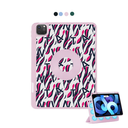 iPad Detachable Flip Cover - Tiger monogram 2.0