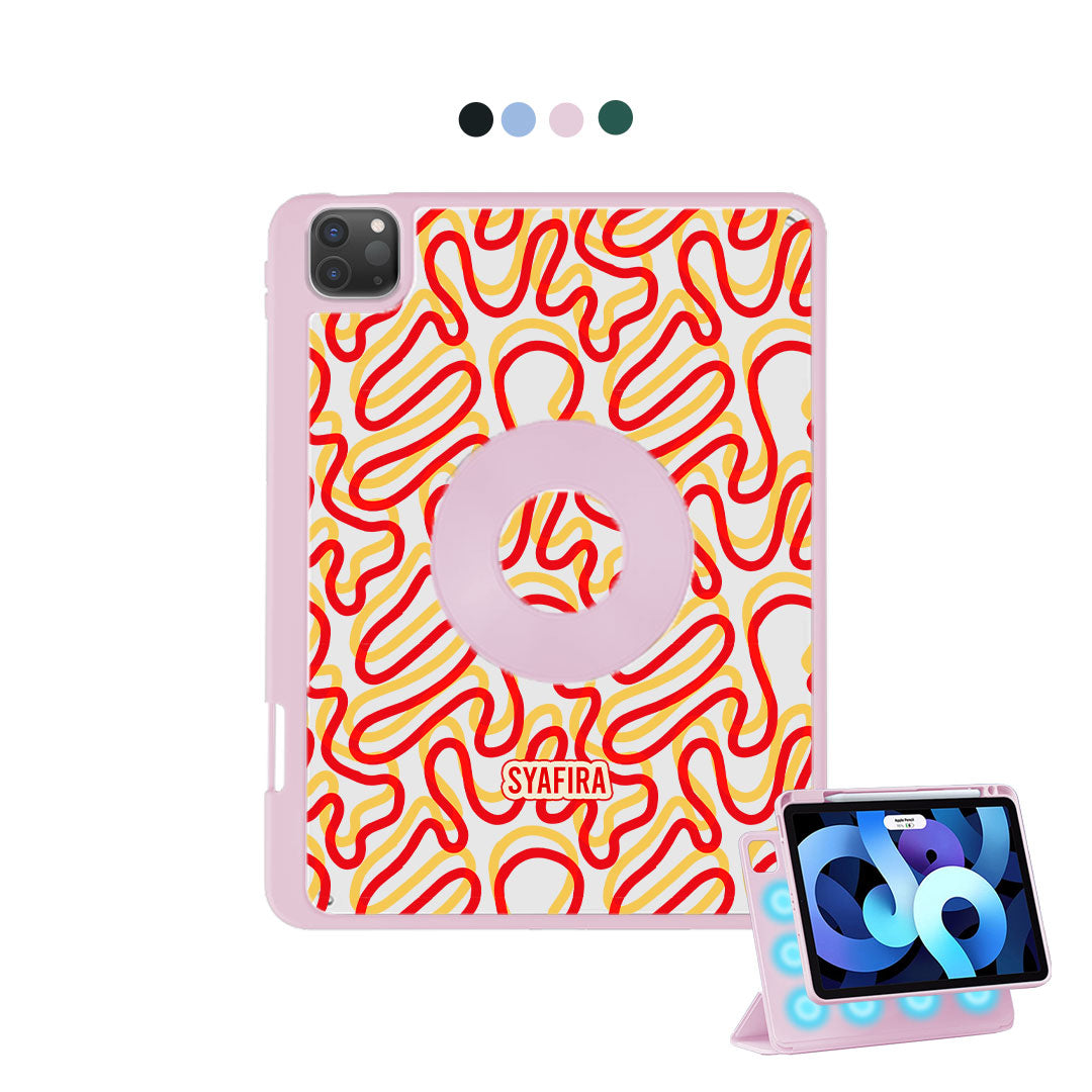 iPad Detachable Flip Cover - Crossed lines 1.0