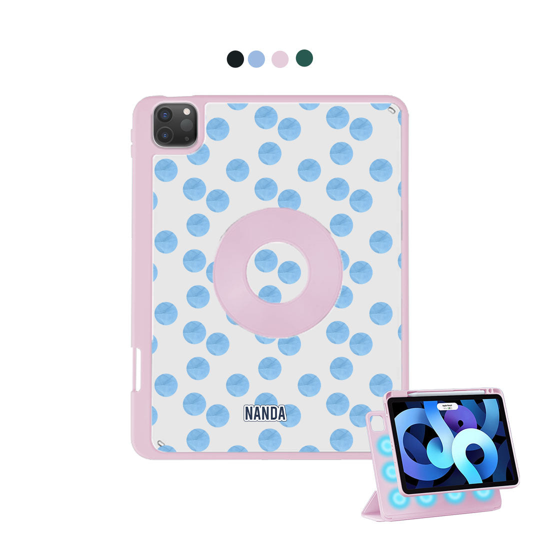 iPad Detachable Flip Cover - Ocean dots