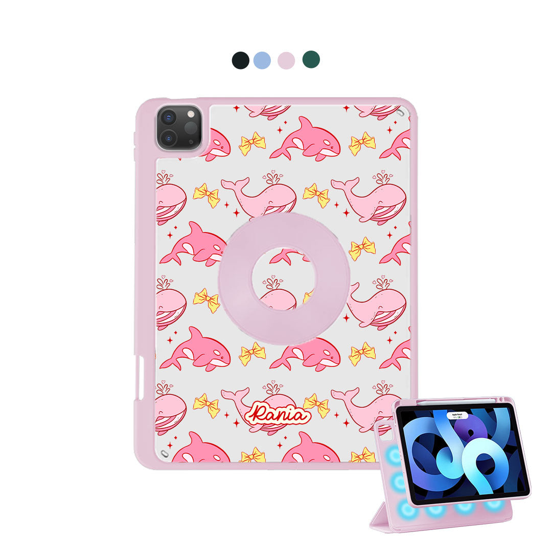 iPad Detachable Flip Cover - Whales bow