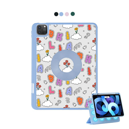iPad Detachable Flip Cover - Adorable monogram 6.0