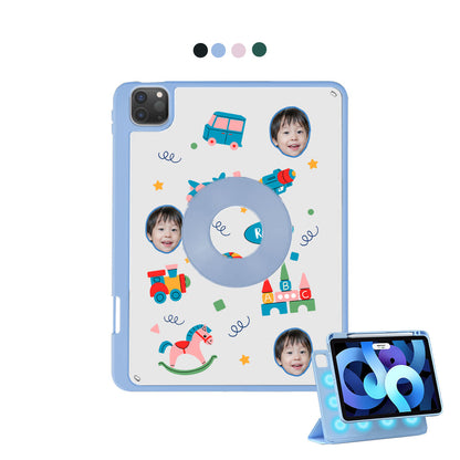 iPad Detachable Flip Cover - Face Grid Boy's Toys