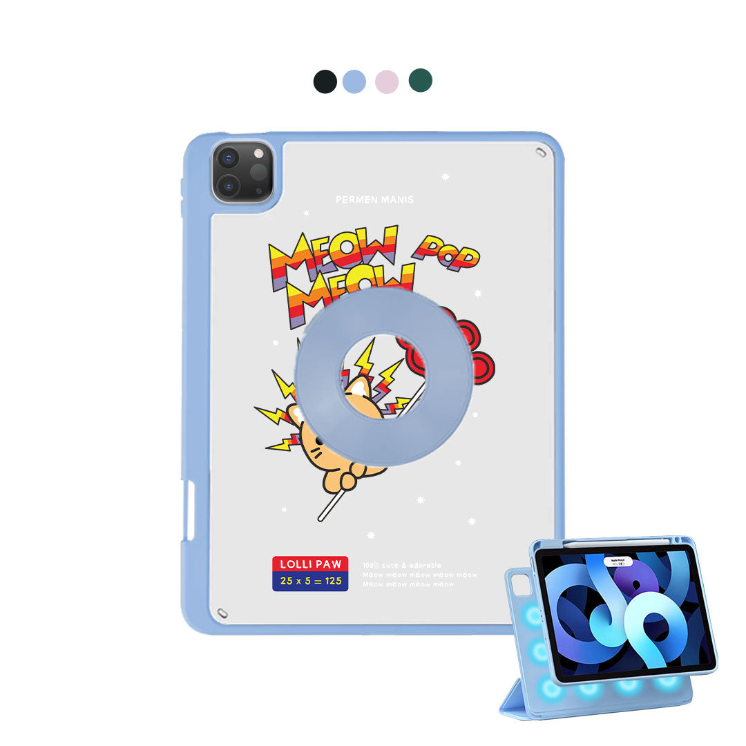 iPad Detachable Flip Cover - Meow Pop 2.0