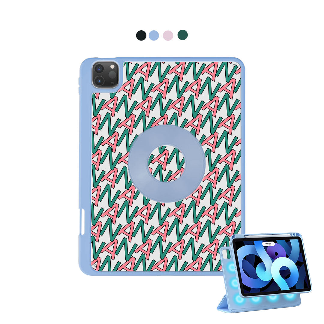 iPad Detachable Flip Cover - Initial Monogram 7.0