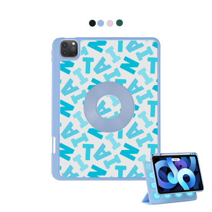 iPad Detachable Flip Cover - Scattered Monogram 5.0