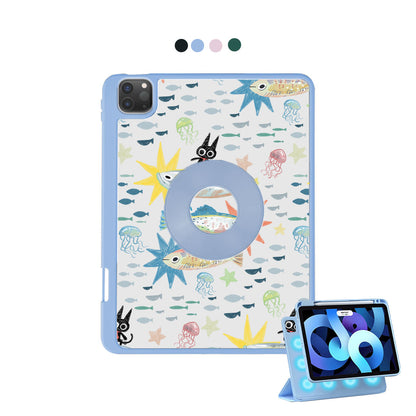 iPad Detachable Flip Cover - The Fish Surfer