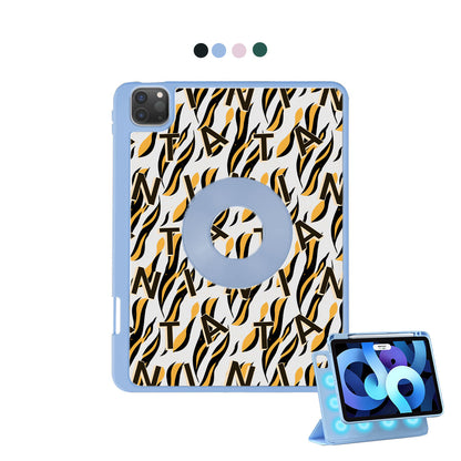 iPad Detachable Flip Cover - Tiger monogram 1.0