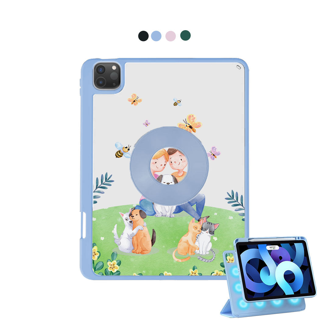 iPad Detachable Flip Cover - Adorable Animals
