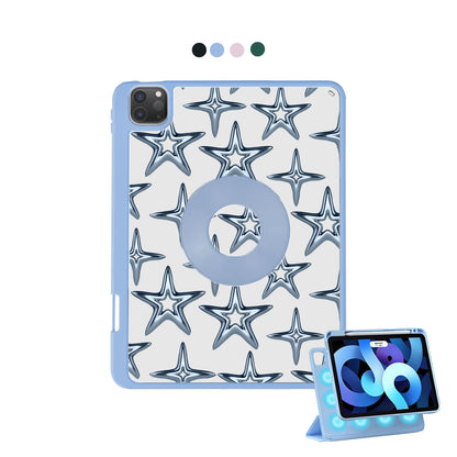 iPad Detachable Flip Cover - Chrome star
