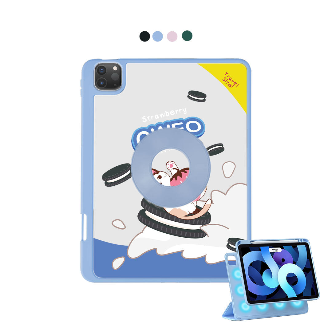 iPad Detachable Flip Cover - Oweo Cat