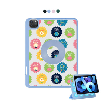 iPad Detachable Flip Cover - Quotes Stamps