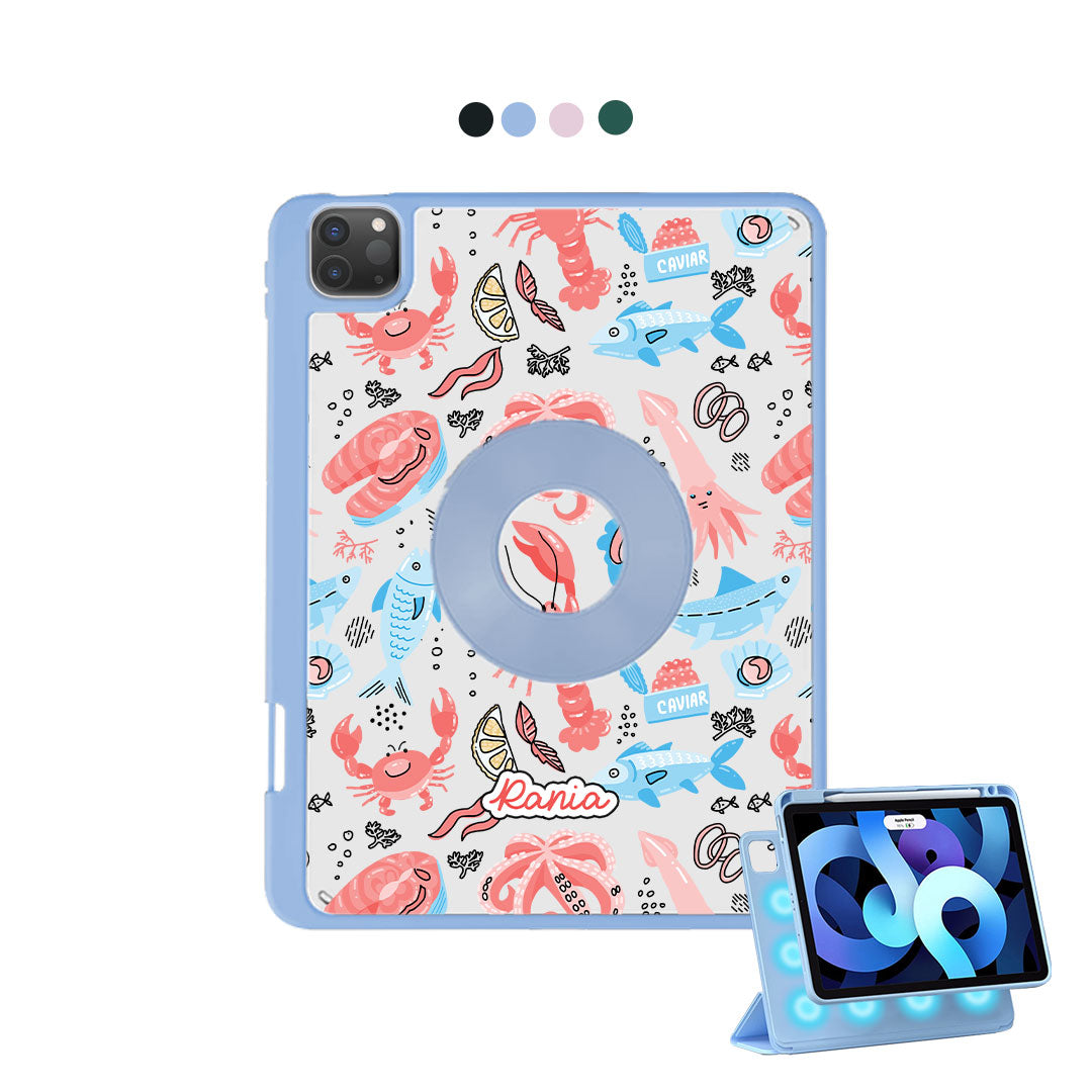 iPad Detachable Flip Cover - Seafood 2.0
