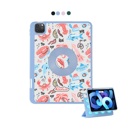 iPad Detachable Flip Cover - Seafood 2.0