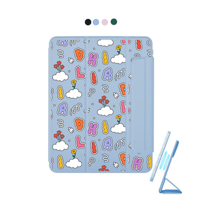 iPad Detachable Flip Cover - Adorable monogram 6.0