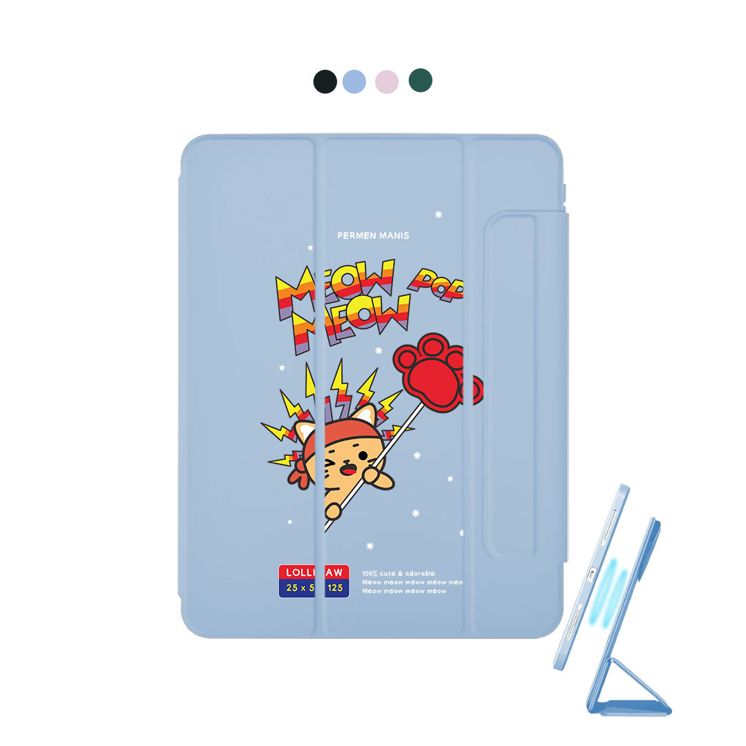 iPad Detachable Flip Cover - Meow Pop 1.0