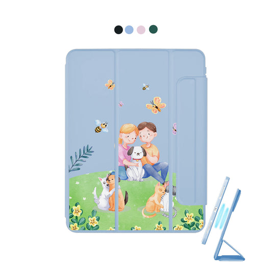 iPad Detachable Flip Cover - Adorable Animals