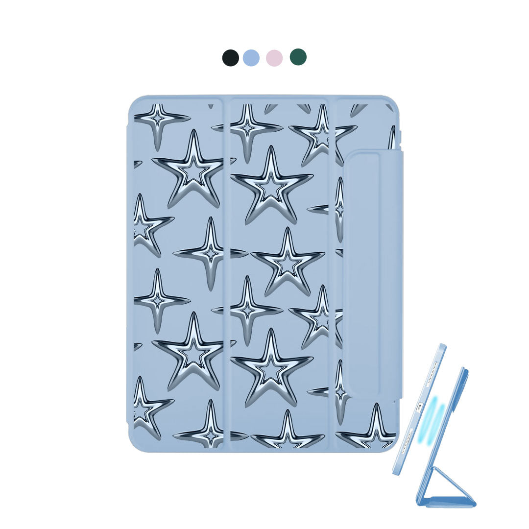 iPad Detachable Flip Cover - Chrome star