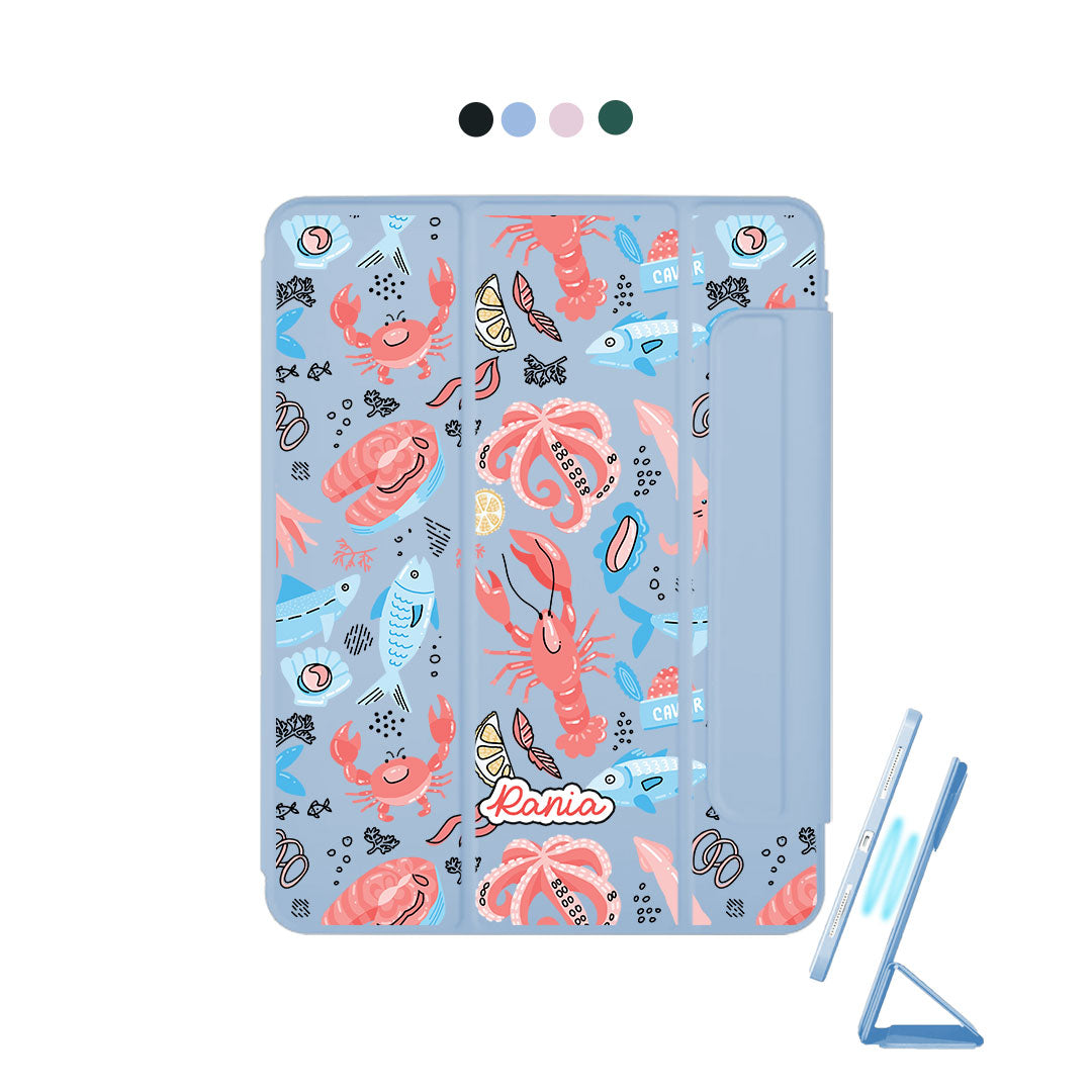 iPad Detachable Flip Cover - Seafood 2.0