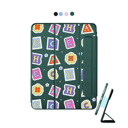 iPad Detachable Flip Cover - Adorable monogram 3.0
