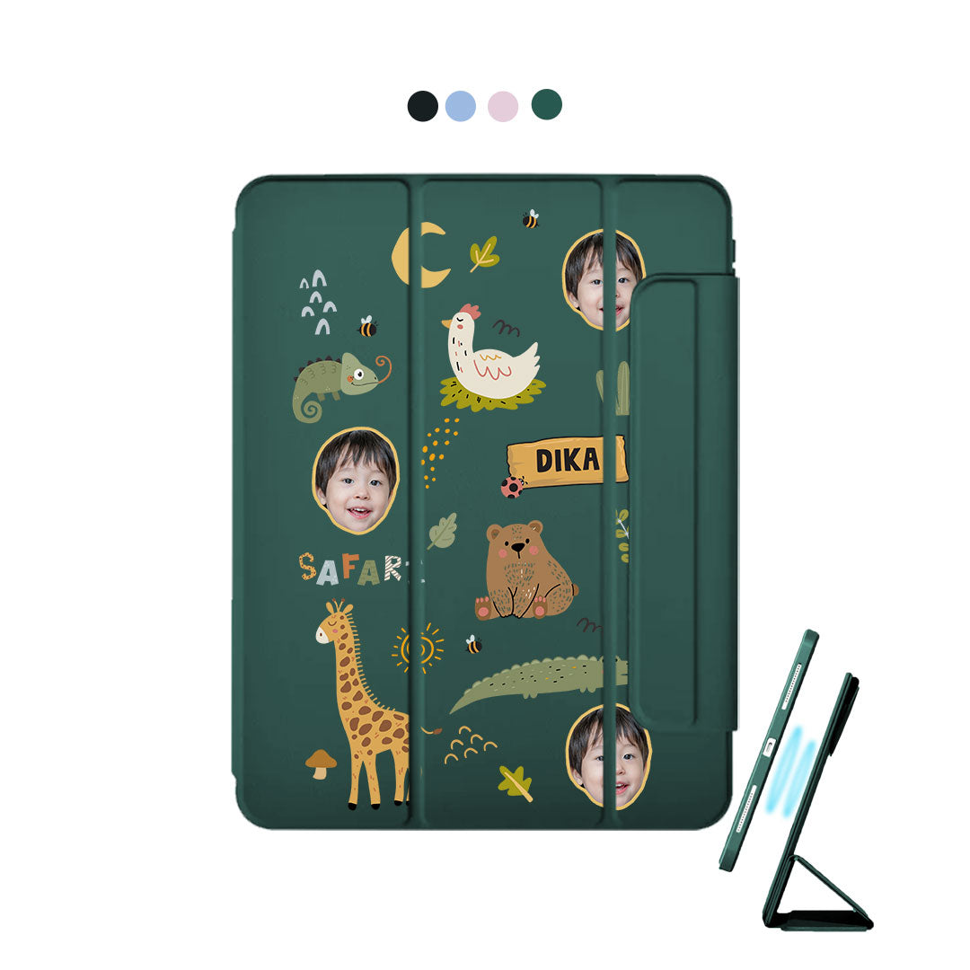 iPad Detachable Flip Cover - Face Grid Safari