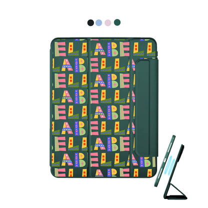 iPad Detachable Flip Cover - Playful monogram 5.0