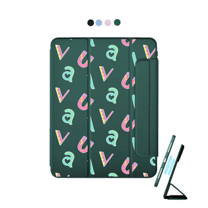 iPad Detachable Flip Cover - Playful monogram 6.0