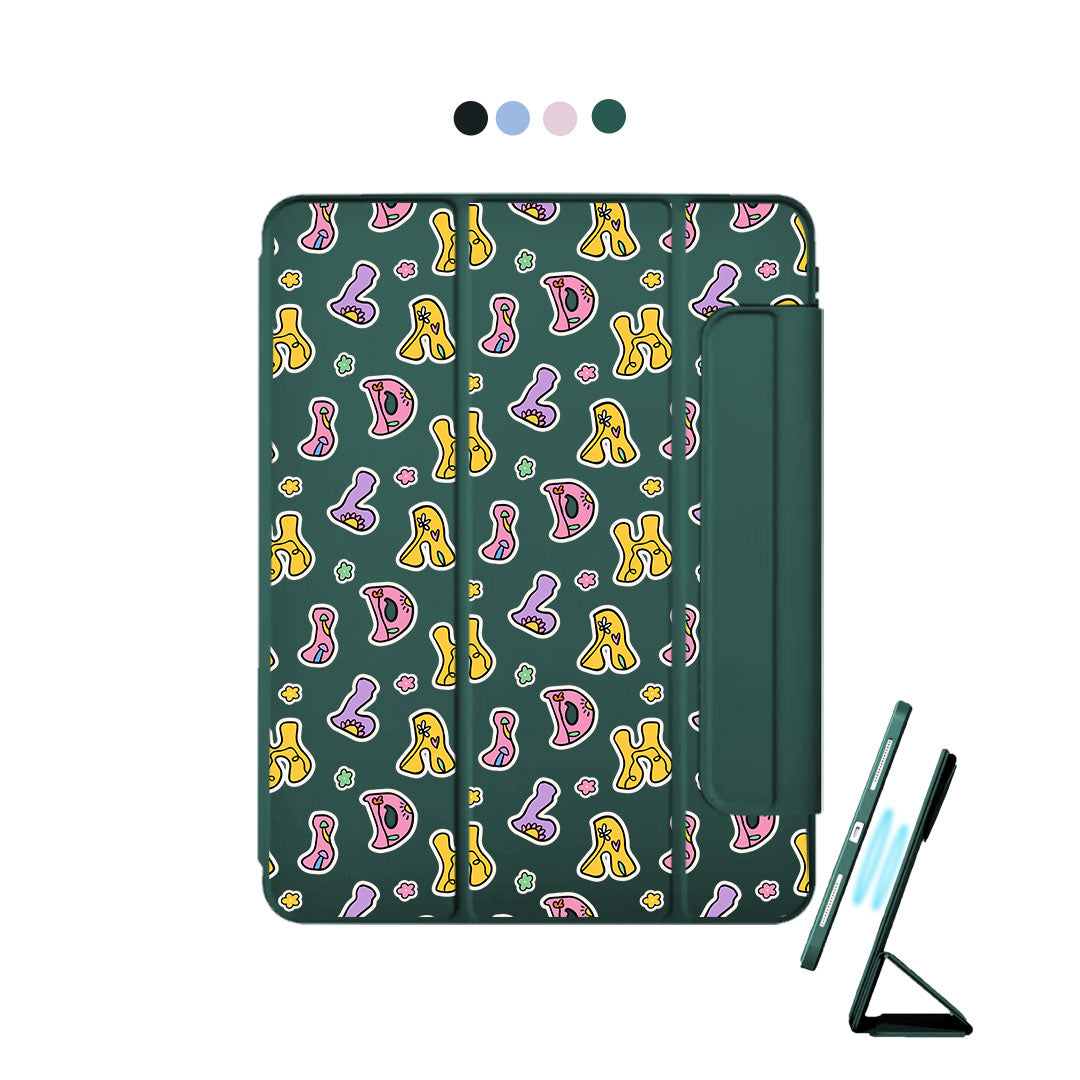 iPad Detachable Flip Cover - Playful monogram 7.0