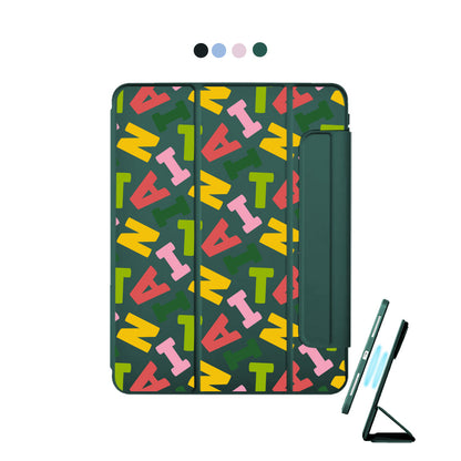 iPad Detachable Flip Cover - Scattered Monogram 3.0