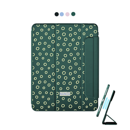 iPad Detachable Flip Cover - Neon dots