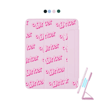 iPad Detachable Flip Cover - Barbie Monogram