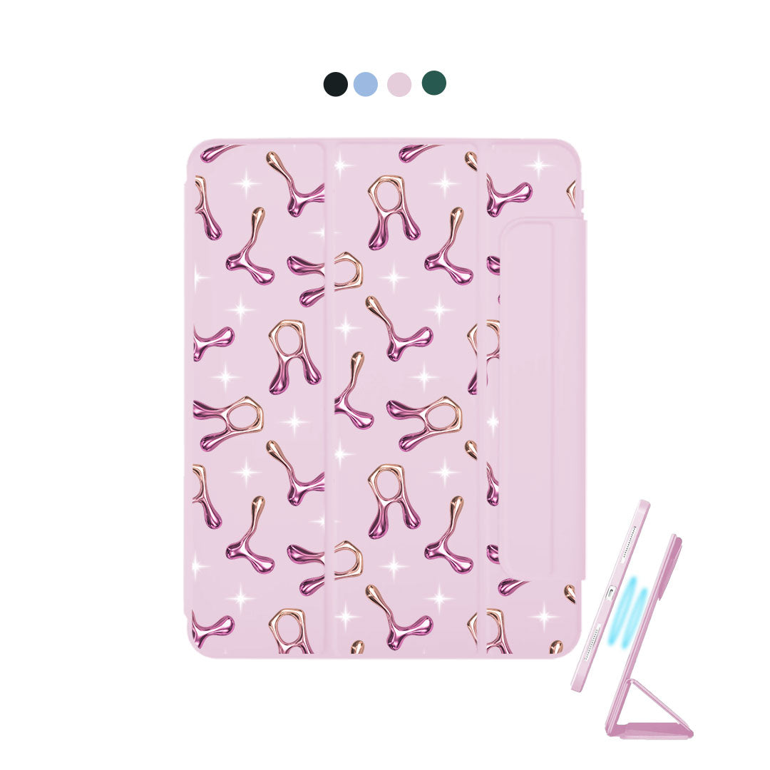 iPad Detachable Flip Cover - Chrome monogram 3.0