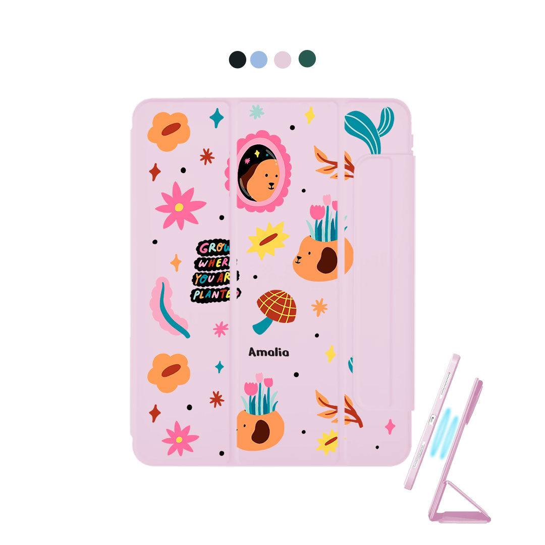 iPad Detachable Flip Cover - Grow and Bloom