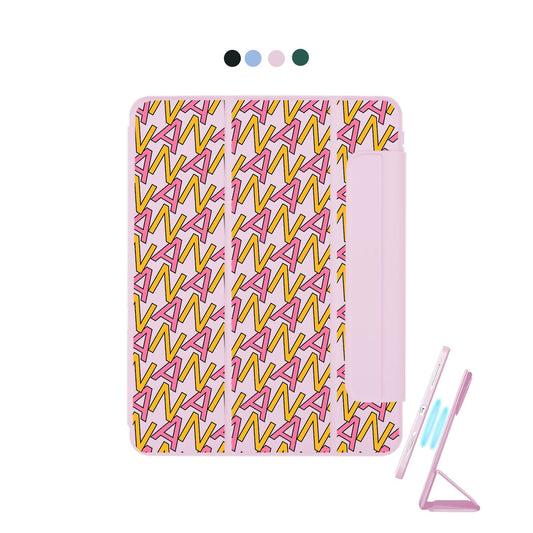 iPad Detachable Flip Cover - Initial Monogram 3.0