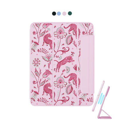 iPad Detachable Flip Cover - Tiger & Floral 7.0