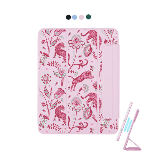 iPad Detachable Flip Cover - Tiger & Floral 7.0