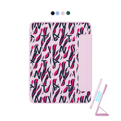 iPad Detachable Flip Cover - Tiger monogram 2.0