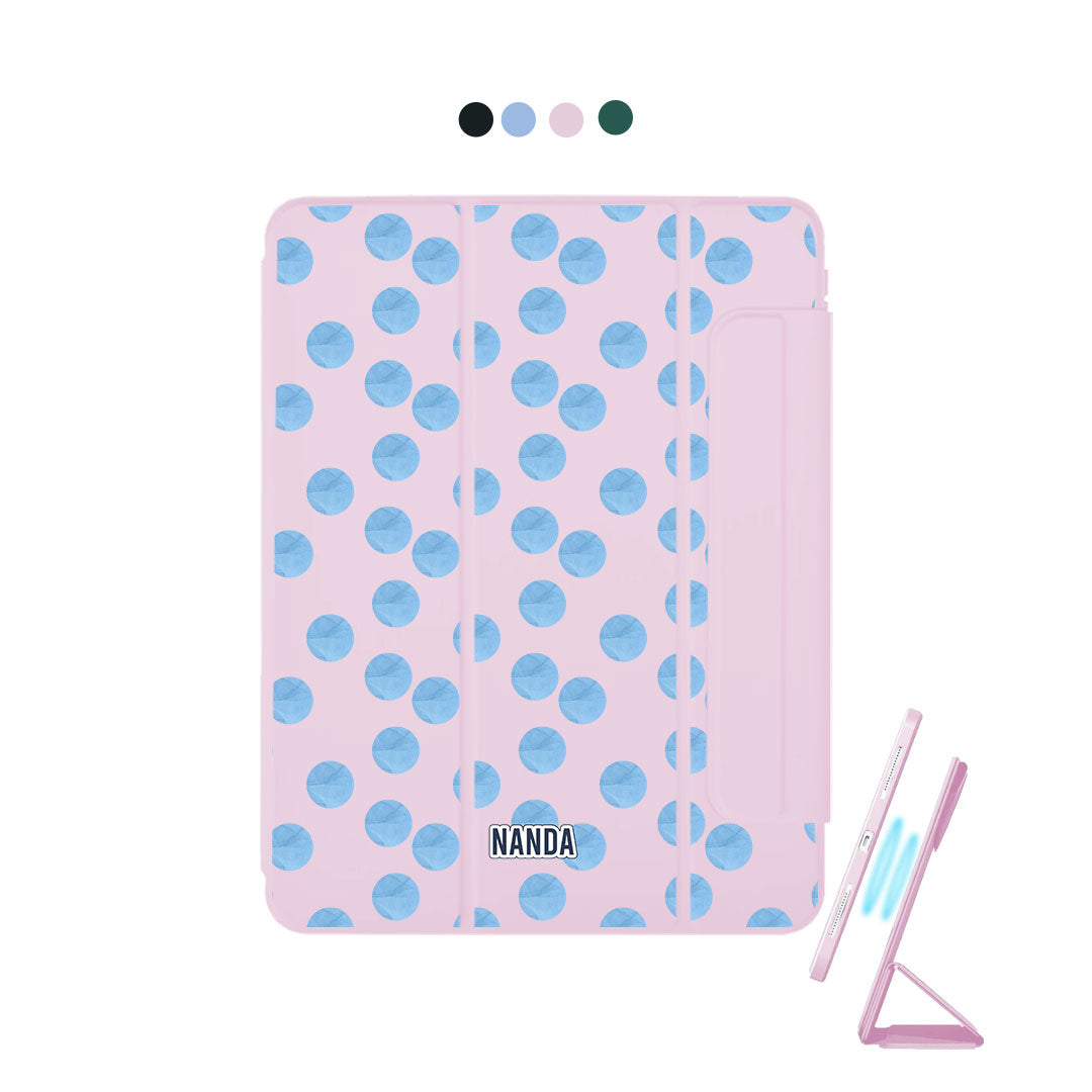 iPad Detachable Flip Cover - Ocean dots