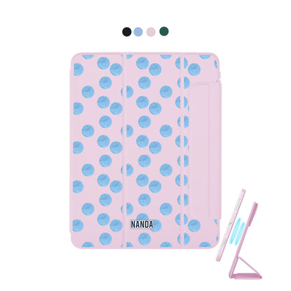 iPad Detachable Flip Cover - Ocean dots