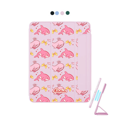 iPad Detachable Flip Cover - Whales bow