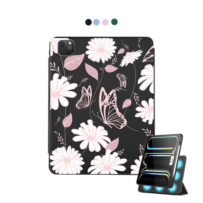 iPad Detachable Flip Cover - Butterfly & Daisy