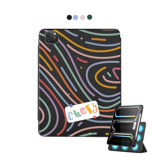 iPad Detachable Flip Cover - Doodle 2.0 Monogram