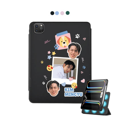 iPad Detachable Flip Cover - Face Grid Seventeen