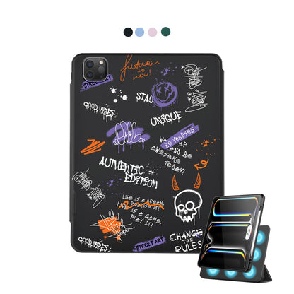 iPad Detachable Flip Cover - Graffiti