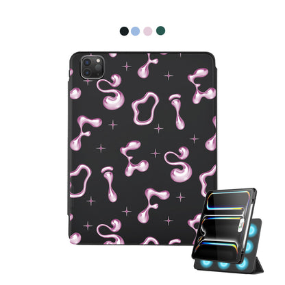 iPad Detachable Flip Cover - Pink Chrome Monogram