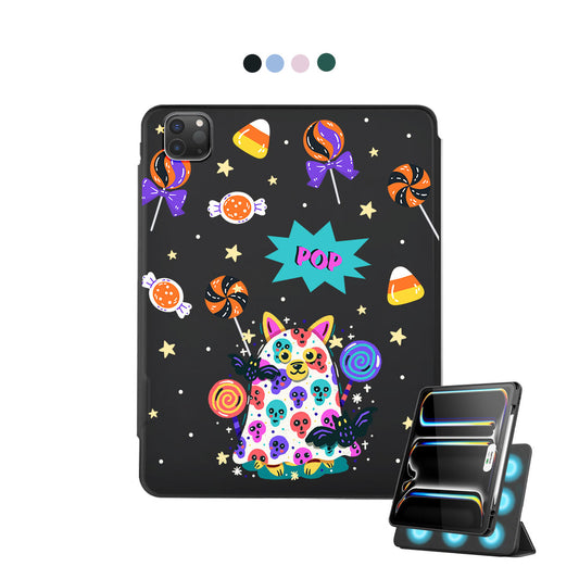 iPad Detachable Flip Cover - Puppy Monster