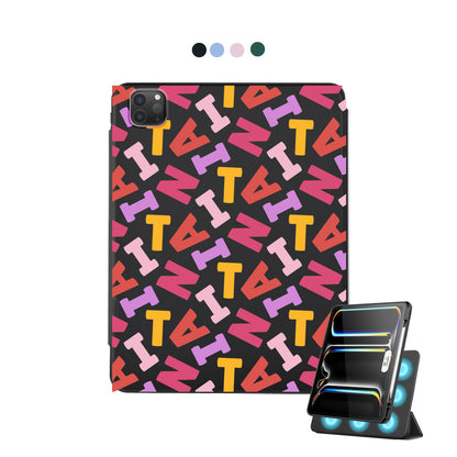 iPad Detachable Flip Cover - Scattered Monogram 1.0