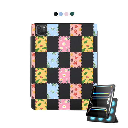 iPad Detachable Flip Cover - Four Seasons Stamps