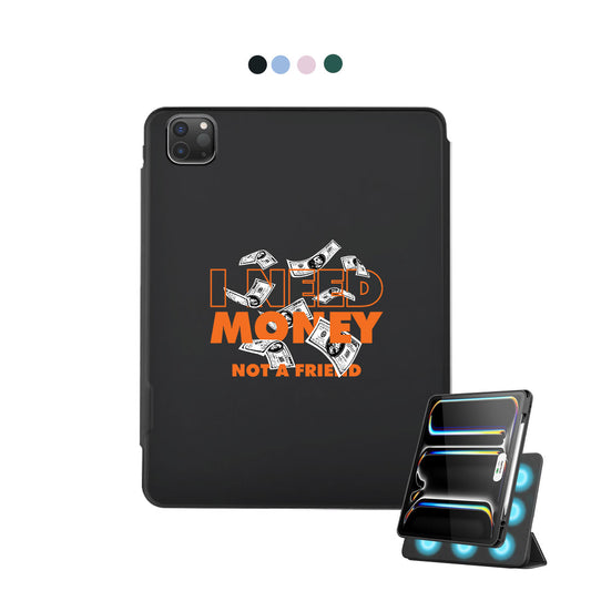 iPad Detachable Flip Cover - Money Better Than Friend